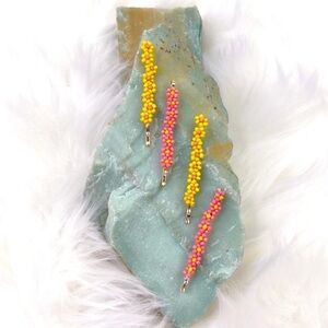 Embellished Flower Beads Hair‎ Bobby Pins Limited Edition Nostalgic Gold